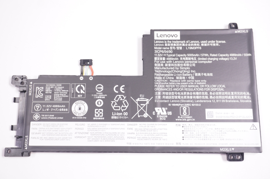 L19M3PF6 for Lenovo - 57 Wh 11.52 V 5005 mAh Battery Models: 81YQ0007US